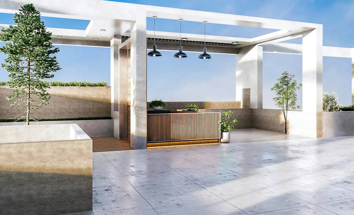 Terraza impermeabilizada con pérgola, en Alzira